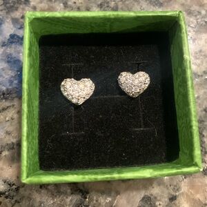 Swarovski Heart Shaped Studs